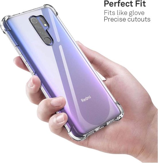 Xiaomi Redmi 9 Hoesjes – Soft TPU Siliconen Backcover – Schokbestendig – Transparant-Ilumina Benelux