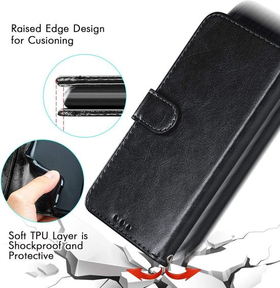 Samsung Galaxy Note 20 Ultra Hoesjes – Portemonnee Bookcase – Pasjeshouder – 2x Screenprotector Gehard Glas – Goud