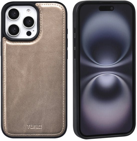 iPhone 16 Pro Max Hoesjes – 2-in-1 Portemonnee Case – Magnetisch Afneembaar – Magneetsluiting – Goud-Ilumina Benelux