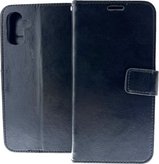 iPhone 16 Plus Hoesjes – Portemonnee Hoes – Pasjeshouder – 2x Screenprotector – Zwart-Ilumina Benelux