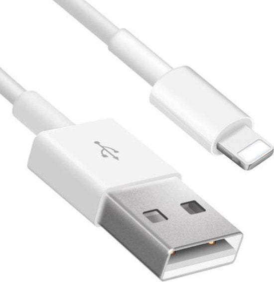 Lightning Oplaadkabel – USB naar Lightning kabel – 2 Meter – Snelladen – Wit-USB-Kabels-Ilumina Benelux