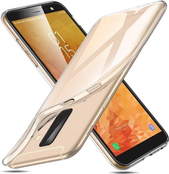 Samsung Galaxy A6 Plus 2018 Hoesjes – Siliconen Backcover – Soft Touch – Transparant-Ilumina Benelux
