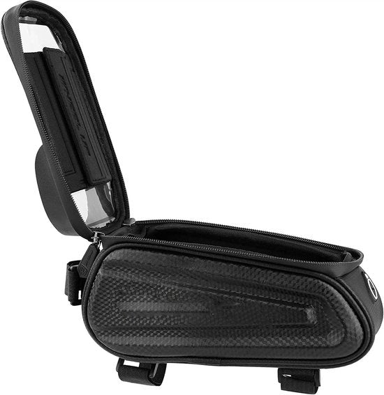 Telefoonhouder fiets – Waterdichte stuurtas frametas – Voor racefiets & mountainbike – Touchscreen venster – Zwart-Ilumina Benelux