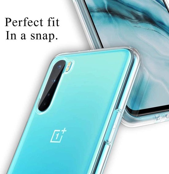 OnePlus Nord Hoesjes – Transparante Siliconen Backcover – Inclusief 2x Screenprotector – Anti-kras-Ilumina Benelux