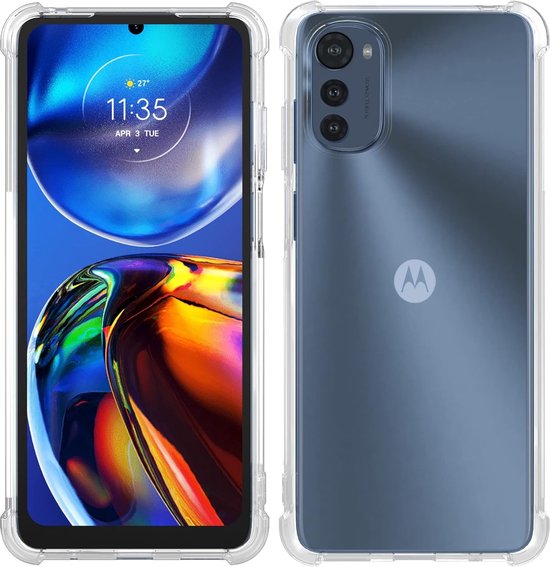 Shockproof Flexibele achterkant Silicone hoesje Transparant Geschikt voor: Motorola Moto E32s / Moto E32
