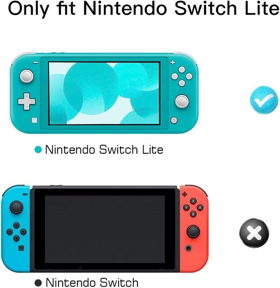 Beschermhoes – Geschikt voor Nintendo Switch Lite – Siliconen Case – Schokbestendig – Anti-slip – Grijs