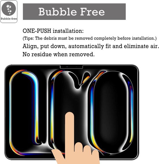 Screenprotector – Geschikt voor iPad Pro 11 inch 2024 (A2836) – Gehard Glas – Anti-kras – 2-Pack Tempered Glas-tabletscreenprotectors-Ilumina Benelux