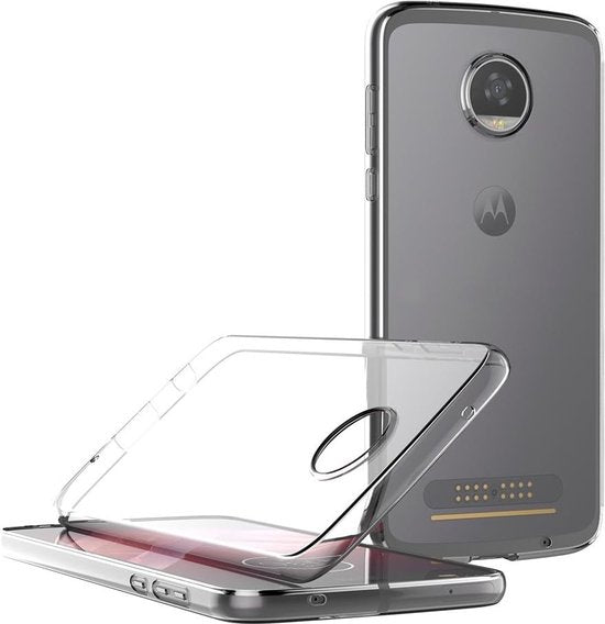 Motorola Moto Z2 Play Hoesjes – Soft TPU Siliconen Backcover – Schokbestendig – Transparant-Ilumina Benelux