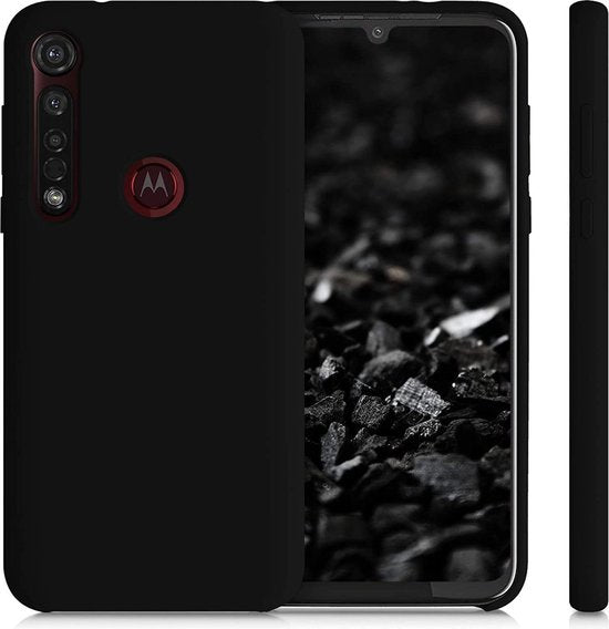 Motorola Moto G8 Plus Hoesjes – Siliconen Backcover – Schokbestendig – Zwart-Ilumina Benelux