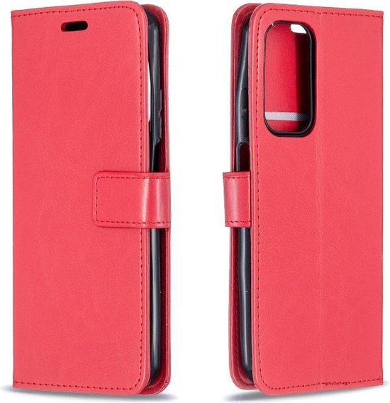 Xiaomi Mi 10T / 10T Pro Hoesjes – Portemonnee Book Case – Pasjeshouder – Magneetsluiting – Rood-Ilumina Benelux