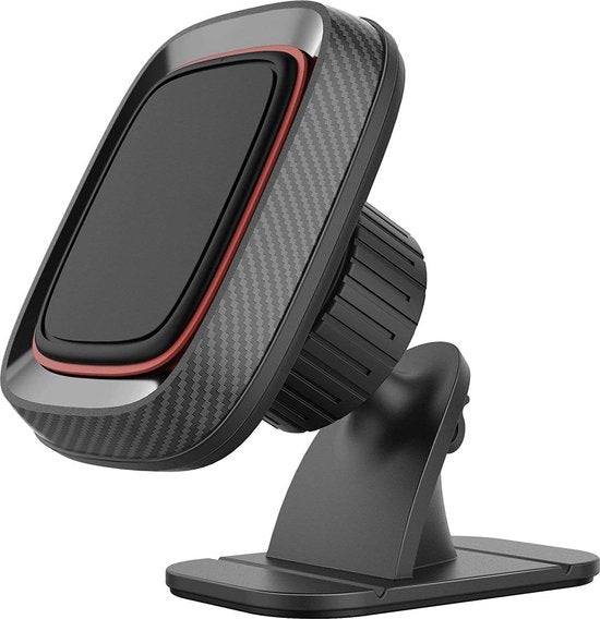 Telefoonhouder auto – Magneet – 3M plakmontage – 360° draaibaar dashboard – Set van 2 – Zwart-Ilumina Benelux