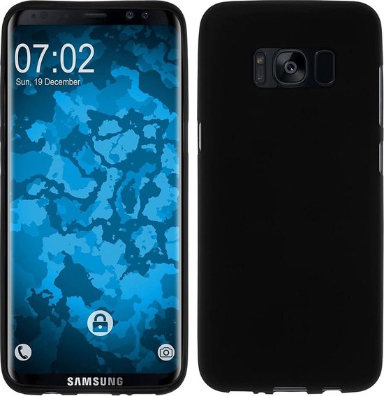 Soft Backcover Hoesje Geschikt voor: Samsung Galaxy S8 - Silicone - Zwart
