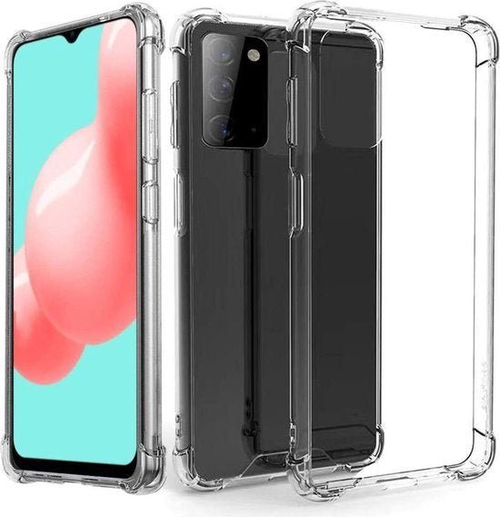 Samsung Galaxy A32 4G Hoesjes – Anti-Shock Siliconen Backcover – 2 Pack Screenprotector Gehard Glas – Transparant-Ilumina Benelux