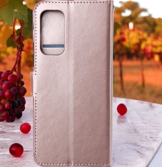Bookcase Geschikt voor: Samsung Galaxy A52 (4G & 5G) / A52s- Roségoud - Portemonnee hoesje