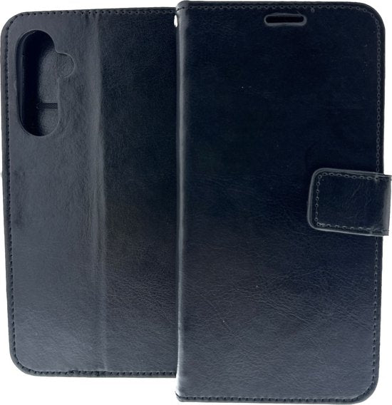 OnePlus Nord CE Hoesjes – Portemonnee Book Case – Pasjeshouder – Magneetsluiting – Zwart-Ilumina Benelux