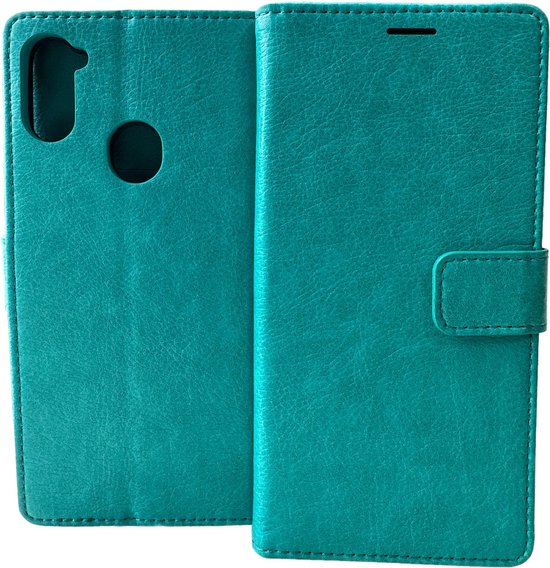 Samsung Galaxy A11 Hoesjes – Portemonnee Hoes – Pasjeshouder – Magneetsluiting – Mint-Ilumina Benelux