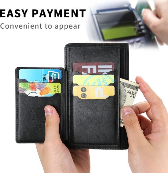 Premium Vintage Wallet Hoesje Geschikt voor Samsung Galaxy S23 - Zwart