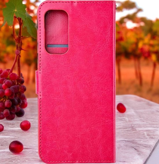 Samsung Galaxy S20 FE Hoesjes – Portemonnee Hoes – Pasjeshouder – Magneetsluiting – Roze-Ilumina Benelux
