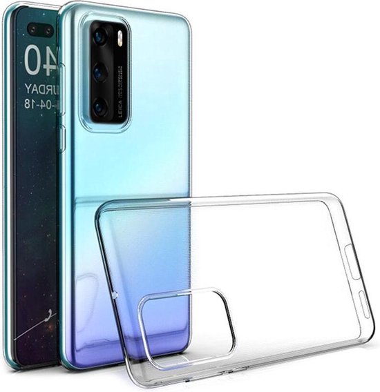 Huawei P40 Pro Hoesjes – Siliconen Backcover – Transparant – Soft Silicone – Beschermhoes-Ilumina Benelux