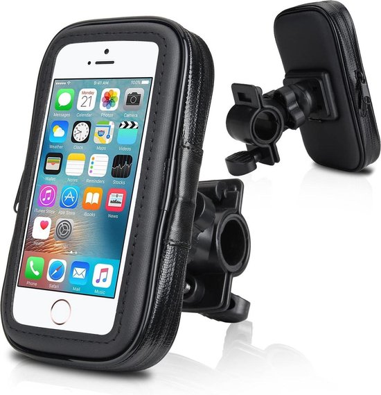 Telefoonhouder fiets – Universeel – Waterdicht – 360° draaibaar – Extra Large – Zwart-Ilumina Benelux