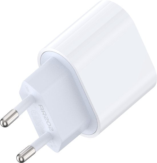 Oplader – Geschikt voor Samsung Galaxy S21/S22/S23/S24/FE/Plus/Ultra/S9/S10/A71/A72 – 20W Snellader – 1m Kabel-Oplader-Ilumina Benelux