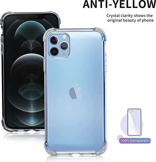 iPhone 12 Mini Hoesjes – Siliconen Backcover Schokbestendig – 2x Screenprotector Gehard Glas-Ilumina Benelux