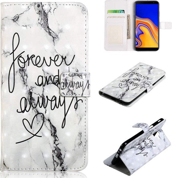 iPhone XS Max Hoesjes – Portemonnee Hoes – Forever and Always – Pasjeshouder – Magneetsluiting – Zwart-Ilumina Benelux
