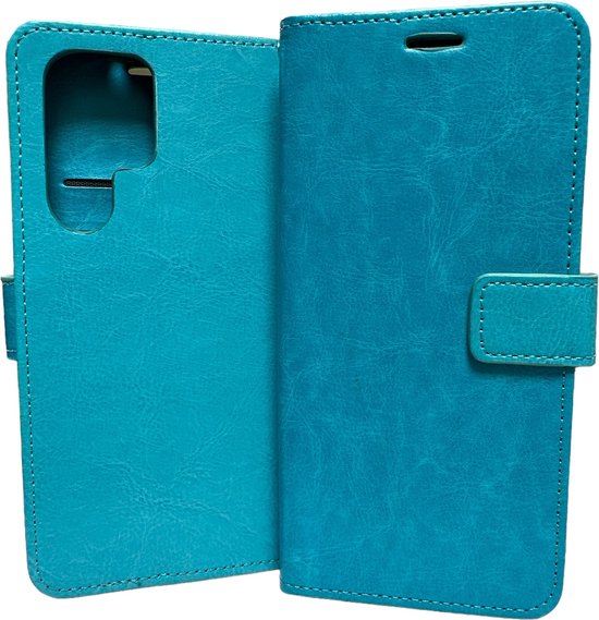 Samsung Galaxy S23 Ultra Hoesjes – Portemonnee Hoes – Pasjeshouder – 2 Pack Screenprotector – Turquoise-Ilumina Benelux