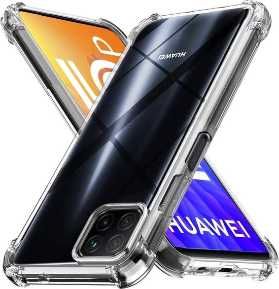 Huawei Y5P Hoesjes – Siliconen Backcover – Schokbestendig Anti-shock – Transparant-Ilumina Benelux