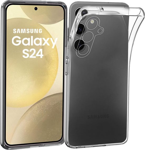 Samsung Galaxy S24 Hoesjes – Siliconen Backcover – Transparant – Soft Silicone – Schokbestendig-Ilumina Benelux