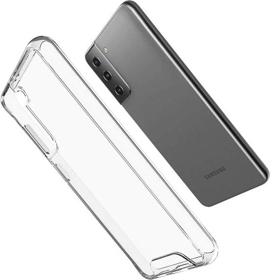 Military Grade Back Cover Siliconen Geschikt voor: Samsung Galaxy S22 Hoesje - Crystal Clear Case