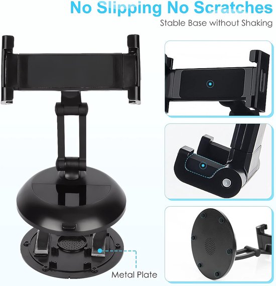 Tablethouder bureau Geschikt voor: tablet / iPad / Samsung Galaxy tab Desktop Tablet Standaard - Home verstelbare bureau of tafel standaard - zilver