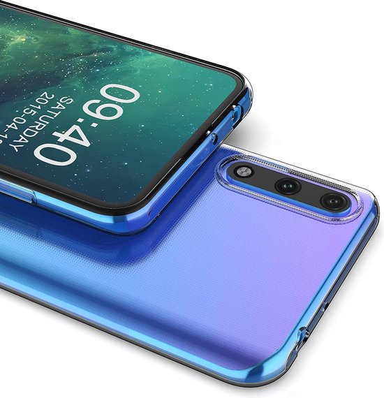 Huawei Y8p Hoesjes – Transparante TPU Siliconen Backcover – Soft Case – Inclusief 2x Gehard Glas Screenprotector-Ilumina Benelux