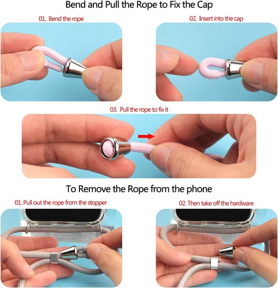 Telefoonhoesje met Koord Geschikt voor: Samsung Galaxy A52 / A52s - Transparant