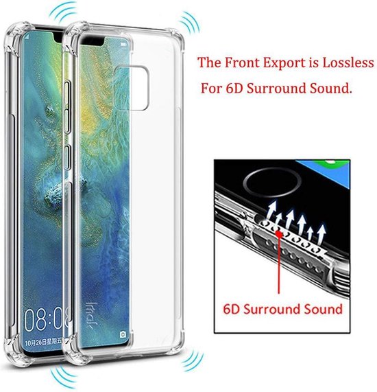 Huawei Mate 20 Lite Hoesjes – Transparante Backcover – Schokbestendig – Soft TPU-Ilumina Benelux