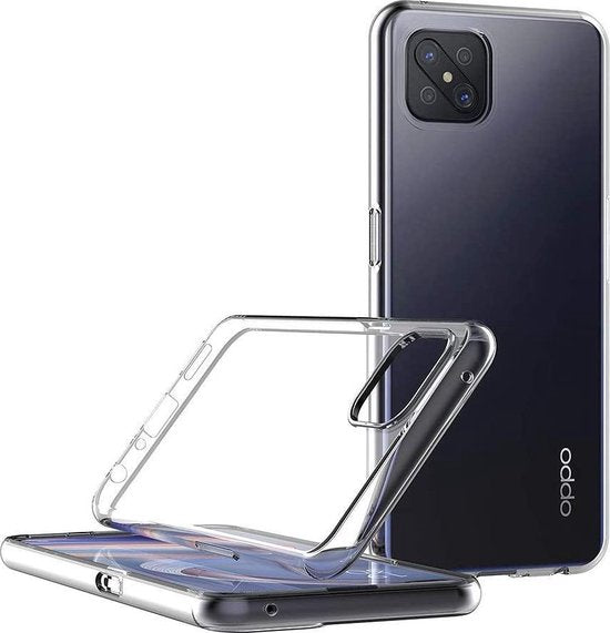 Oppo Reno 4Z 5G Hoesjes – Transparante TPU Siliconen Backcover – Soft Case – Incl. Gehard Glas Screenprotector-Ilumina Benelux