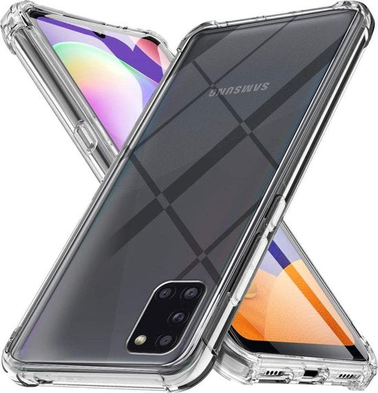 Samsung Galaxy A31 Hoesjes – Siliconen Backcover – Schokbestendig – Transparant-Ilumina Benelux