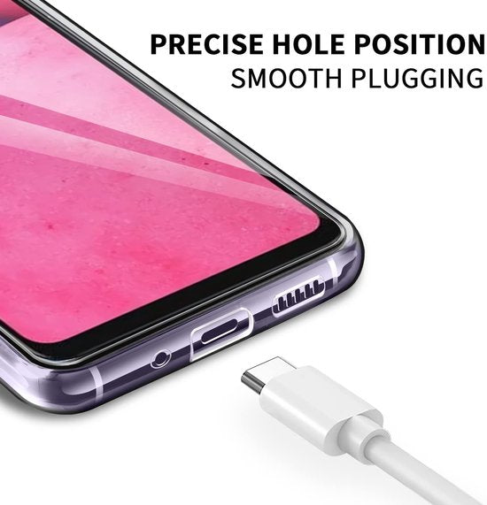 Samsung Galaxy A33 5G Hoesjes – Transparante Siliconen Backcover – 2 Pack Screenprotector Gehard Glas – Anti-kras-Ilumina Benelux