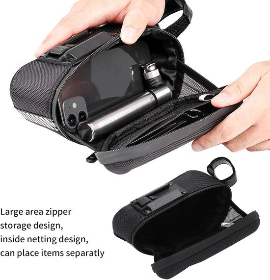 Zadeltas fiets – Click&Go systeem – Waterdicht – Compact – Zwart-Ilumina Benelux