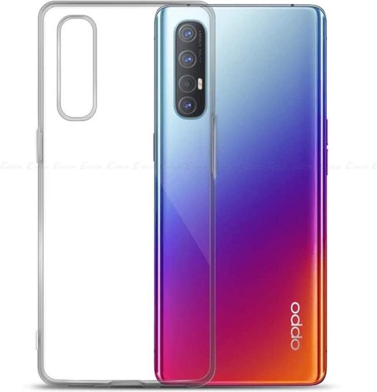 OPPO Find X2 Pro Hoesjes – Transparante Siliconen Backcover – Inclusief 2x Screenprotector Gehard Glas – Anti Kras-Ilumina Benelux