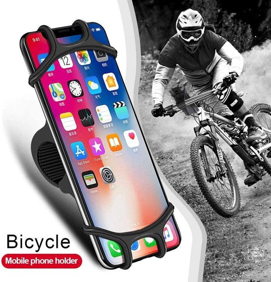 Telefoonhouder fiets – Universeel 4-6.5 inch – Stevige klem – Anti-slip – Zwart-Ilumina Benelux