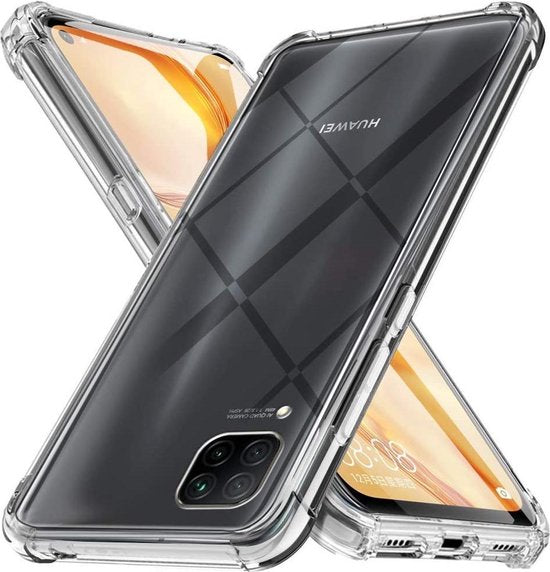 Huawei P40 Lite Hoesjes – Siliconen Backcover – Schokbestendig Anti-Shock – Transparant-Ilumina Benelux
