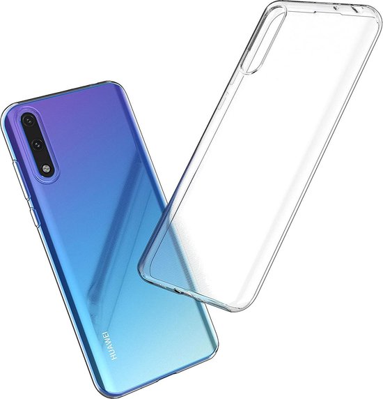 Huawei Y8p Hoesjes – Transparante TPU Siliconen Backcover – Soft Case – Incl. Gehard Glas Screenprotector-Ilumina Benelux