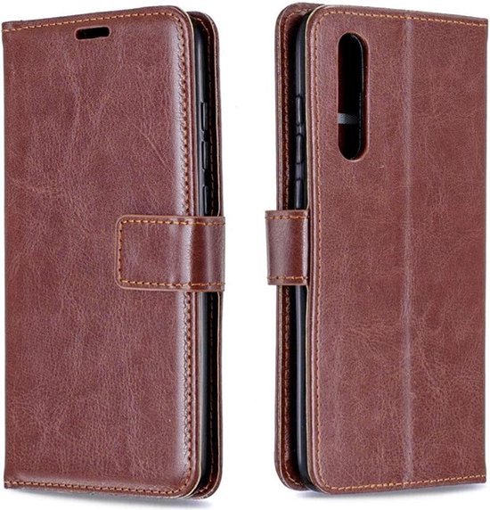 Portemonnee Book Case Hoesje Geschikt voor: Samsung Galaxy A7 2018 - Bruin