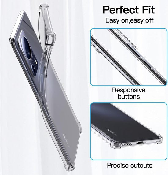 Xiaomi 13 Lite Hoesjes – Soft TPU Siliconen Backcover – Schokbestendig – Transparant-Ilumina Benelux