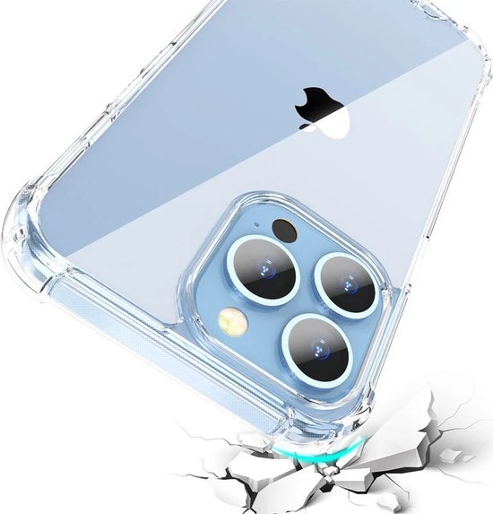 iPhone 14 Hoesjes – Crystal Clear Backcover – Schokbestendig – Inclusief Screenprotector – Transparant-Ilumina Benelux