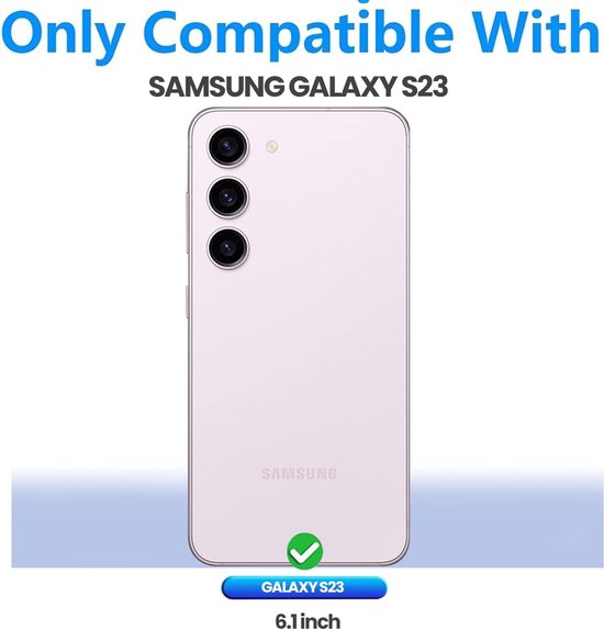 Samsung Galaxy S23 Hoesjes – Transparante Siliconen Backcover – 2x Screenprotector Gehard Glas – Anti-kras – Transparant