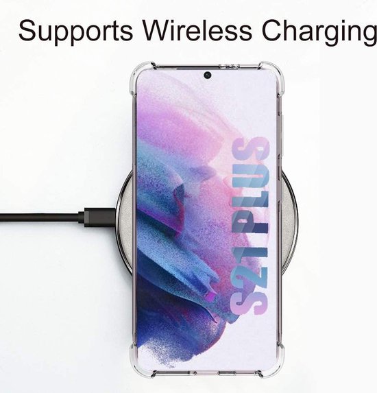 Samsung Galaxy S21 Plus Hoesjes – Siliconen Backcover – Schokbestendig – Flexibel – Transparant-Ilumina Benelux