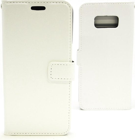 Samsung Galaxy S8 Hoesjes – Portemonnee Hoes – Pasjeshouder – Magneetsluiting – Wit-Ilumina Benelux