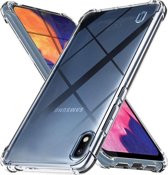 Samsung Galaxy A10 Hoesjes – Siliconen Backcover – Schokbestendig – Anti-Shock – Transparant-Ilumina Benelux